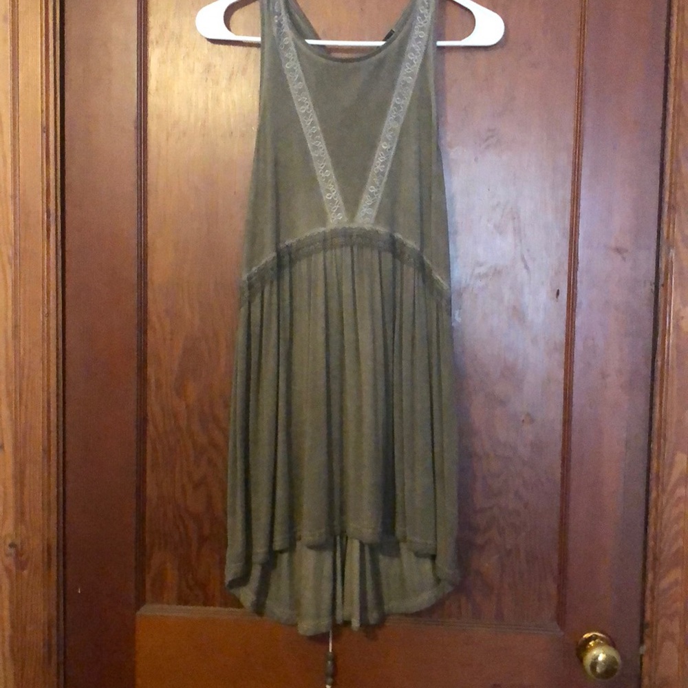 Green tank top/tunic